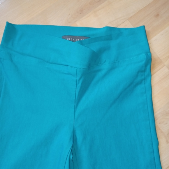 Suzy Shier Women's Pull-on Size XS Teal Pants. Color Pop Preppy Y2K Fashion - Picture 4 of 8